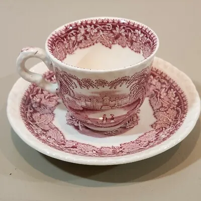 Buy Vintage Masons England Patent Ironstone China Red Vista Tea Cup And Saucer • 13.89£