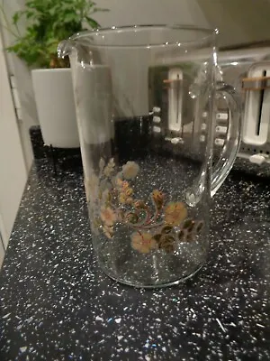 Buy  MARKS And SPENCER AUTUMN LEAVES GLASS WATER JUG • 27£