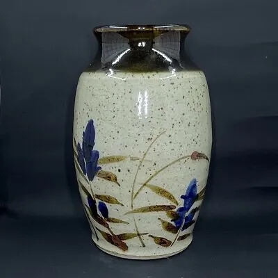 Buy Mashiko Ware Vase Artist Painted Floral Stoneware Pottery 1976 EUC • 66.38£