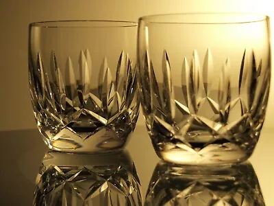 Buy Waterford Crystal Kildare Old Fashioned Whiskey Tumblers Pair Vintage Signed • 80£