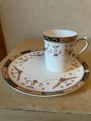 Buy Queens Fine Bone China Olde England Tea Coffee Mug & Snack Tennis Plate Set VGC • 12.99£