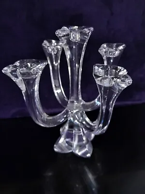 Buy Cut Glass 5 Arm Candle Stick  • 35£