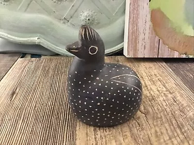 Buy Sea Lion Hand  Painted Bird Pottery Grey Spots Incised Collectors  Farmhouse • 61.33£