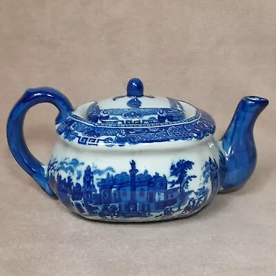 Buy Victoria Ware Ironstone Tea Pot Flow Blue On White Large 10  • 38.36£