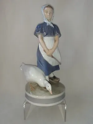 Buy Royal Copenhagen Large Goose Girl Ref Figurine 527 Dated 1969-1974 • 25£