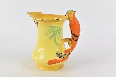 Buy Burgess & Leigh Parrot Jug Vintage Burleigh Ware Pottery Yellow 19cm Tall  • 29.99£