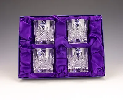 Buy Edinburgh Crystal - Boxed Set Of 3  Cut Glass Whisky Tumbler Drinking Glasses • 24.99£