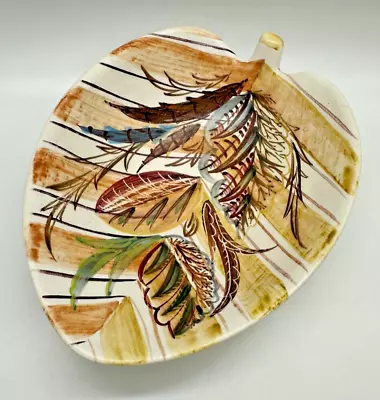 Buy Glyn COLLEDGE Leaf DISH Trinket Floral HAND SIGNED 1950s Studio Art Pottery AF • 10.95£