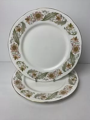 Buy Duchess Bone China Greensleeves 2 X Salad / Dessert Plate Look Unused 21cm • 9.99£