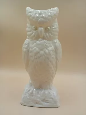 Buy Belleek China Green Eyed Owl Figure, Beautiful Condition, 21cm Tall • 29£