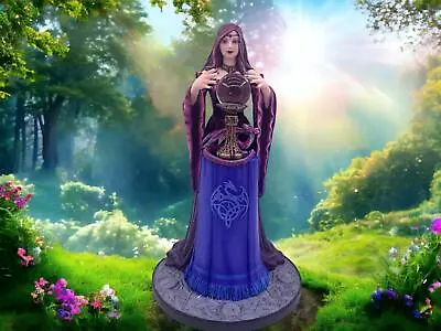 Buy Mystical Enchantress Crystal Orb Anne Stokes Gothic Statue Dark Fantasy Decor • 125£