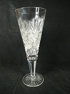 Buy Beautiful Vintage Lead Crystal Stemmed Vase Intricately Cut Stunning Centrepiece • 19.50£
