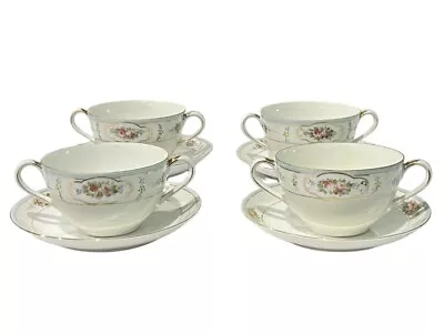 Buy Set Of 4 Vintage Noritake Nippon Hand Painted Teacups & Saucers • 24.12£