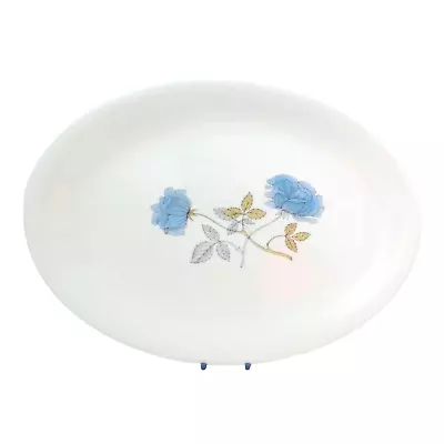 Buy VTG Wedgwood Ice Rose R4306 Large Oval Serving Platter Plate Perfect Condition • 19.99£