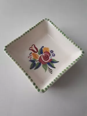 Buy Cute Poole Pottery Hand Painted Pin Trinket Dish Pattern PE - FREEPOST • 14.99£