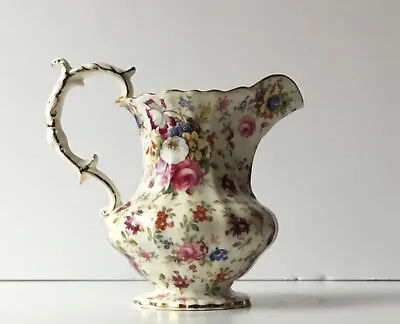 Buy Hammersley And Co Bone China Small Floral Pitcher With Gold Leaf • 54.81£