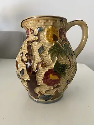 Buy Large Indian Tree Jug/Pitcher. Hand Painted. H J Wood. • 40£