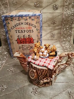 Buy Paul Cardew Teddy Bears Picnic Small Teapot Made In England Vintage New • 22.99£