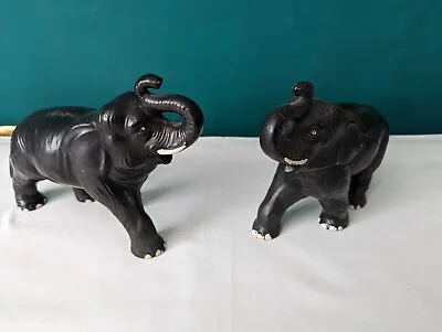 Buy Pair Of Sylvac Art Deco Ceramic Elephants • 12£