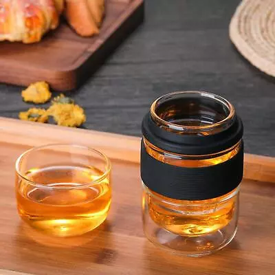 Buy Portable Glass Travel Tea Set Glass Teapot Travel Water Bottle For Hiking • 15.28£