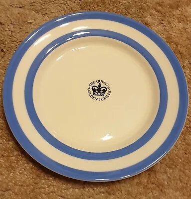 Buy Tg Green Cornishware Cornish Blue 2002 Queen's Golden Jubilee Collectors Plate • 25£