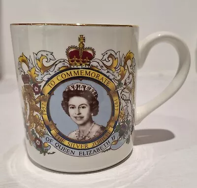 Buy Queen Elizabeth II - Silver Jubilee Commemorative Mug - Midwinter Fine Tableware • 4.99£