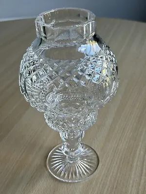 Buy Tyrone Irish Crystal Hurricane Candle Holder Clear Cut Ireland Glass Globe Large • 40£