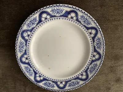 Buy Vintage T W Barlow & Sons Coronation Ware Blue And White Serving Plate • 5£