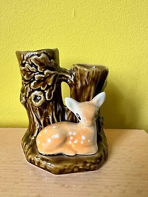 Buy SylvaC Pottery Faun Deer TreeTrunk Double Vase No. 4290 • 4£
