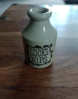 Buy Vintage Stoneware Cooks Nips Bottle Flagon Jar Pearsons Of Chesterfield 10cm  • 2£