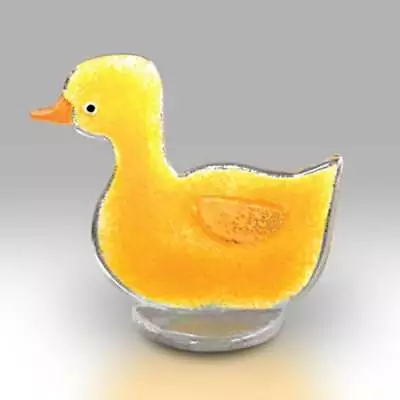 Buy Nobile Glassware Glass Yellow Duckling Ornament - 11cm 1703-17 • 17.75£