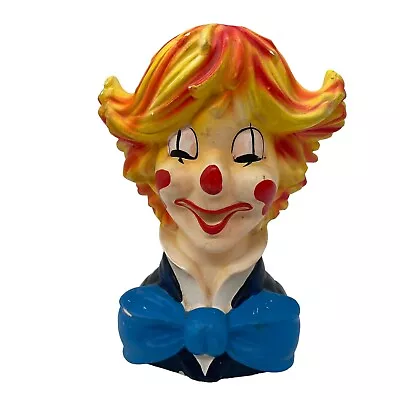 Buy Vintage INARCO Circus Clown Head Vase Planter Blue Bow-Tie 7  READ • 66.29£