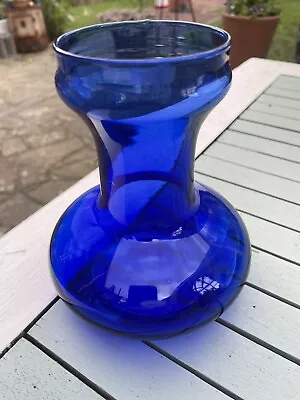 Buy Antique Victorian Cobalt Blue Glass Hyacinth Vase  • 22£