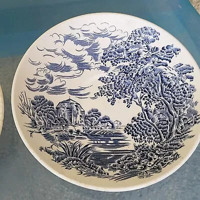 Buy Enoch Wedgwood 'Countryside' Blue And White Saucer • 4.50£