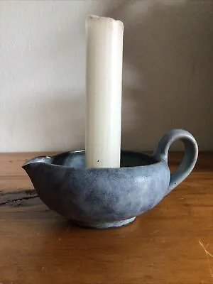 Buy Vintage Candlestick Holder Anton Lang Oberammergau West Germany Pottery • 15£
