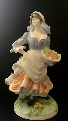 Buy Royal Worcester Bone China Ltd Ed Old Country Ways Figurine ROSIE PICKING APPLES • 25£