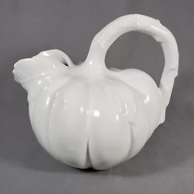 Buy White Glazed Pumpkin Tomtato Pitcher Neuwirth Pottery Home Decor Made In Italy • 23.67£