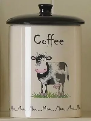 Buy Price & Kensington Home Farm Coffee Canister Jar Caddy Storage Stoneware Cow  • 14£