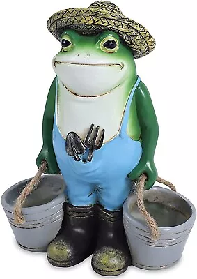 Buy Garden Frog Ornament Outdoor Animal Figurine Decoration The Enchanted Garden • 12.99£