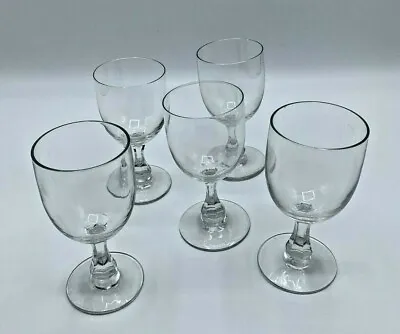 Buy Vintage French Baccarat Glassware Set Of Five Gascogne White Wine Glasses 4 5/8” • 237.09£