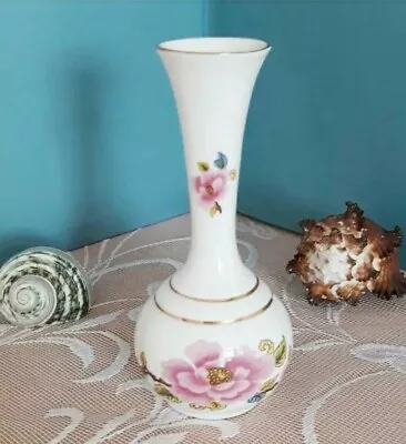 Buy Vintage Fenton China Company Bud Vase Bone China England Pink Flower Gift • 5£