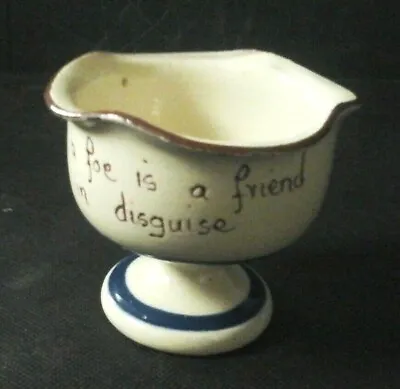 Buy Vintage Watcombe Torquay Pottery Motto Ware Footed Cup/bowl  3 Inch High, • 14£