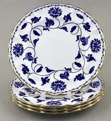 Buy Spode China England Blue Colonel 16cm 6¼” Side Tea Bread Plates X 4 1st Mint! • 40£
