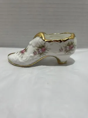 Buy Vintage Paragon China Co Fine Bone China Victoriana Rose Slipper Shoe England • 18.93£