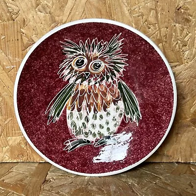 Buy Vintage Jo Lester Isle Of Wight Studio Pottery Trinket Dish Red Owl 13cm • 14.99£