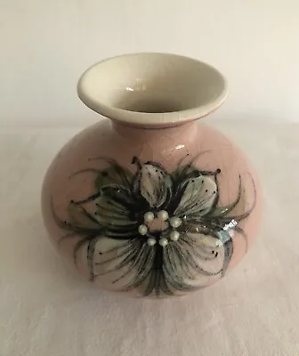 Buy A Nice Small Vintage Alvingham Pottery Pink Coloured Vase • 24.95£