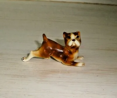 Buy Vintage Bulldog Bone China Miniature Figurine • 9.58£