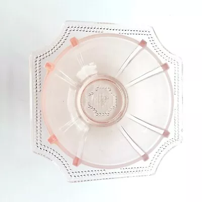 Buy Vintage Pink Depression Glass Bowl Trinket Dish • 17£