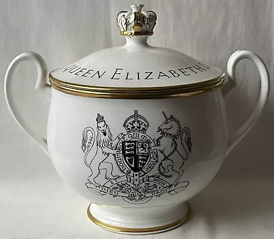 Buy Adderley Bone China Queen Elizabeth II 1953 Coronation Loving Cup And Cover. • 75£