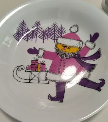 Buy Vintage THOMAS Germany Purple Christmas Dish/Plate • 38.92£